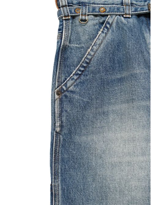 Belted Wide-Leg Denim Pants Pippaz DRIES VAN NOTEN | 262-010926-4414504 BLUE
